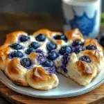 Cottage Cheese Blueberry Cloud Bread