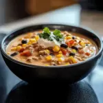 High Protein Creamy Taco Soup