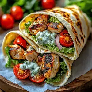 Mediterranean Chicken Gyros