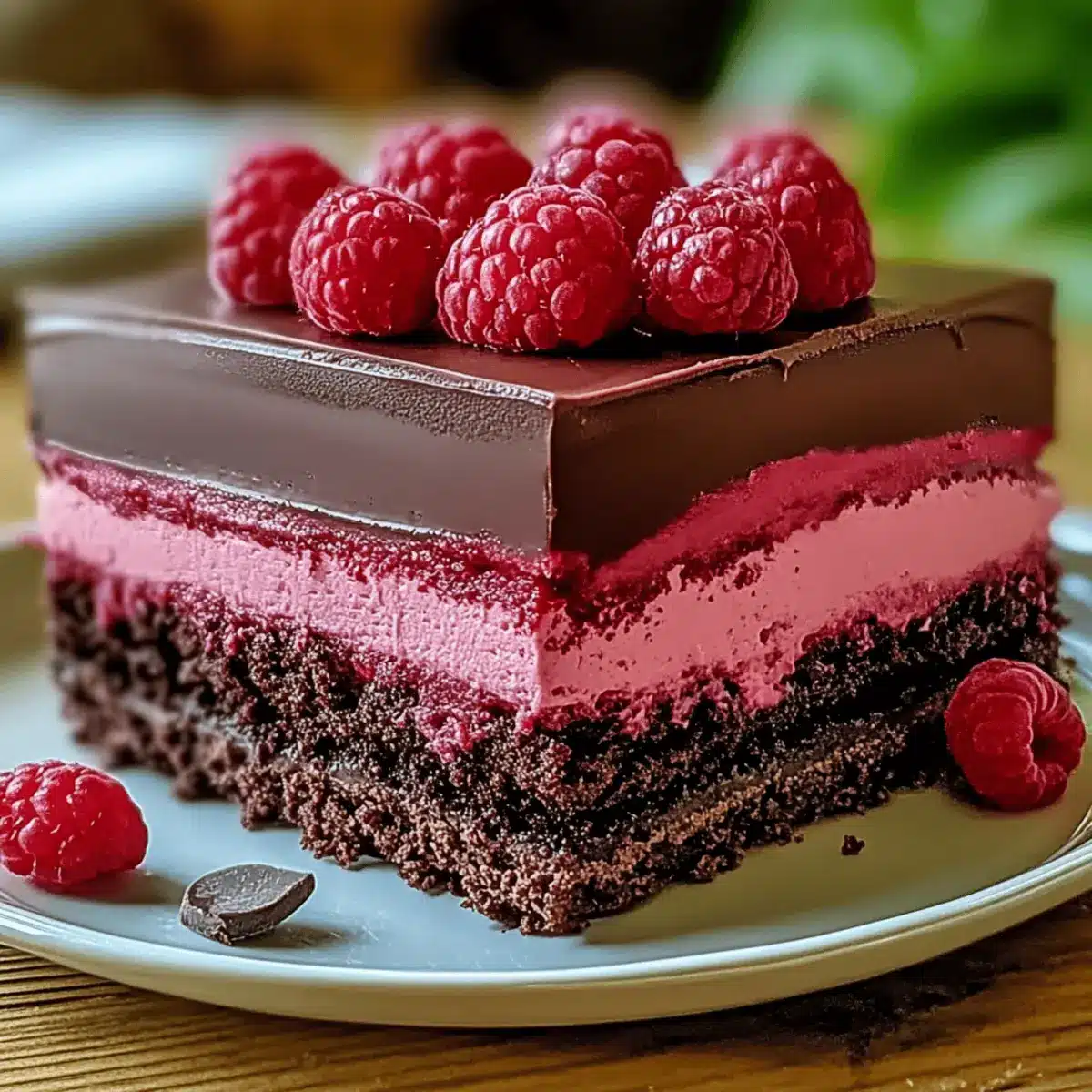 Indulge in Heavenly Raspberry Chocolate Mousse Cake