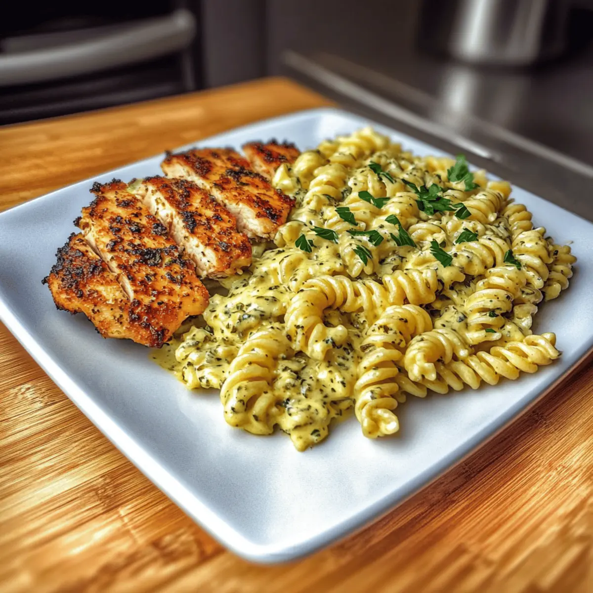 Creamy Garlic Parmesan Chicken Pasta
