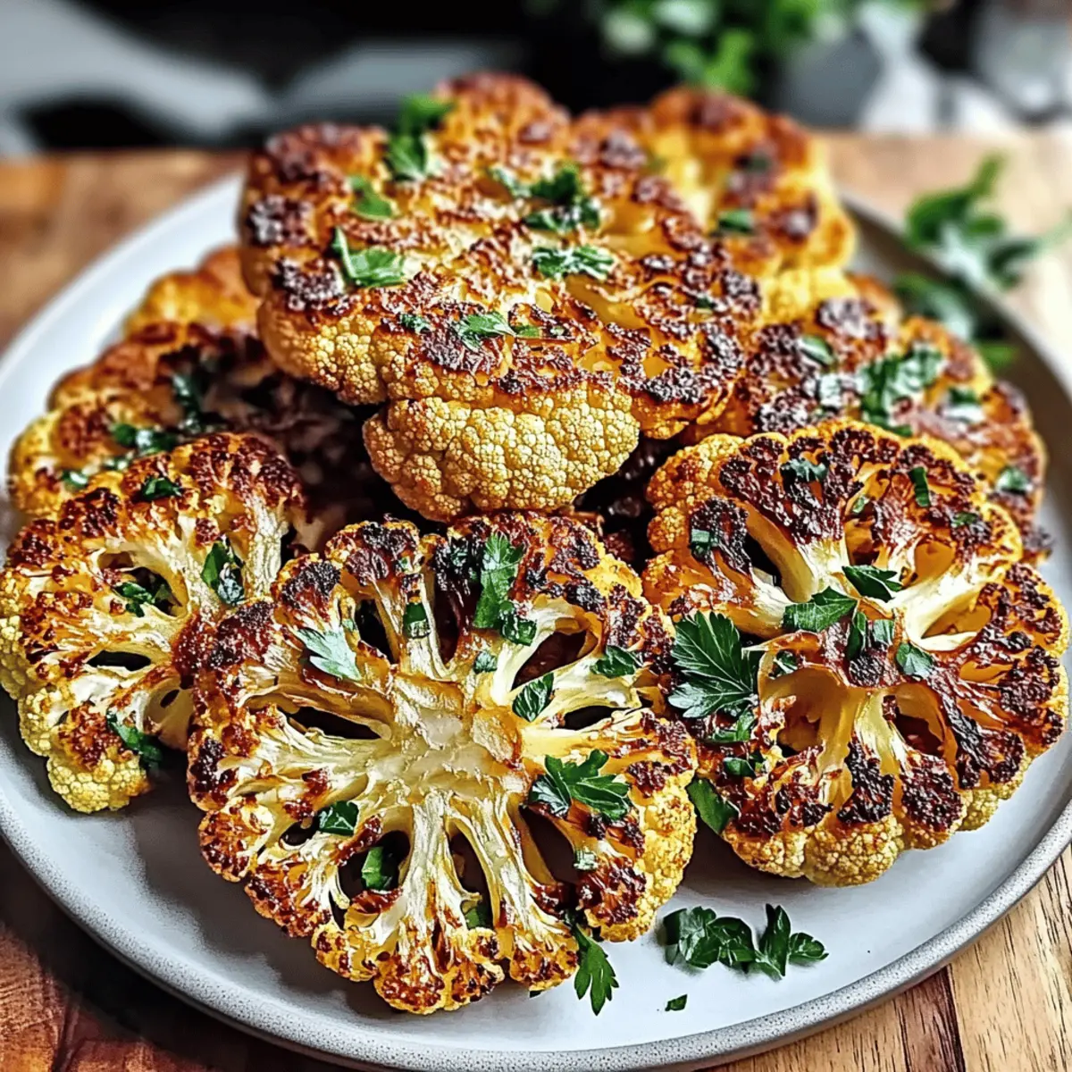 Crispy Baked Cauliflower Steaks