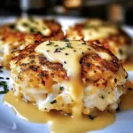 Cheddar Bay Crab Cakes with Lemon Butter Drizzle