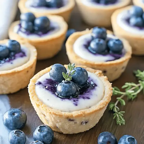 Blueberry Cheesecake Cookie Cups