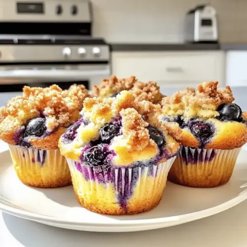 Blueberry Streusel Muffins Bakery Style Delight