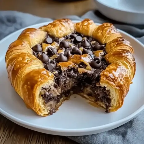 Chocolate Croissant Breakfast Bake
