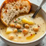 Garlic Chickpea Soup