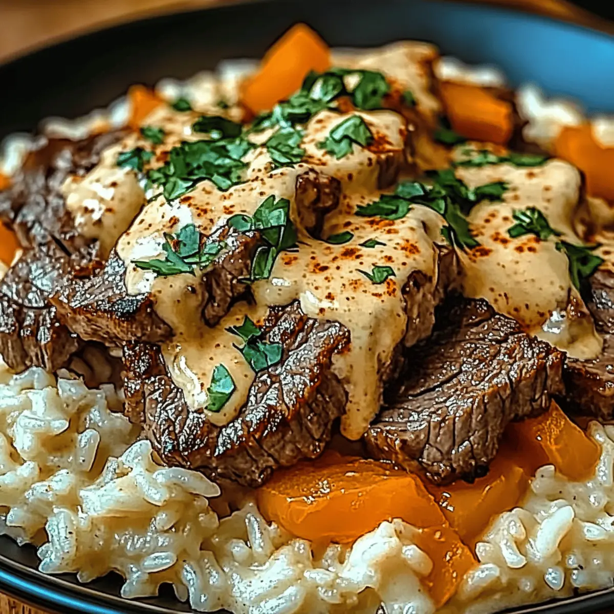Mouthwatering Steak & Queso Rice
