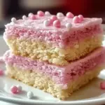 Pink Vanilla Cake Squares