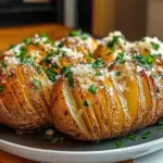 Garlic Parmesan Accordion Potatoes