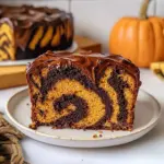 Pumpkin Marble Cake (vegan)