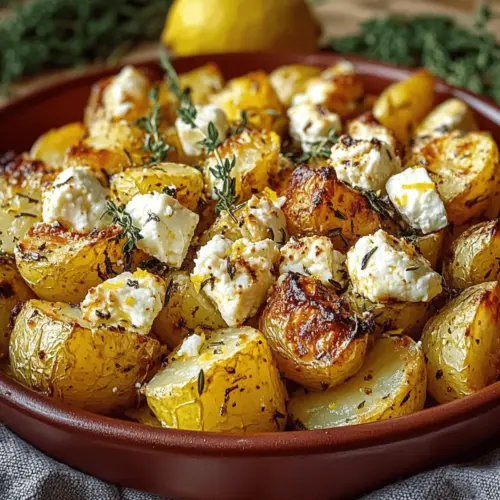 Baked Feta Potatoes with Lemon