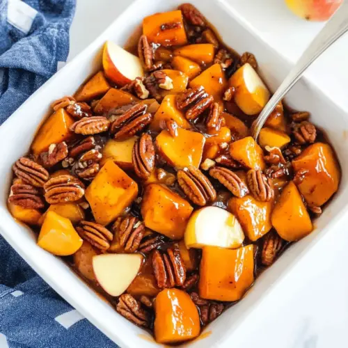 Glazed Sweet Potatoes With Apples