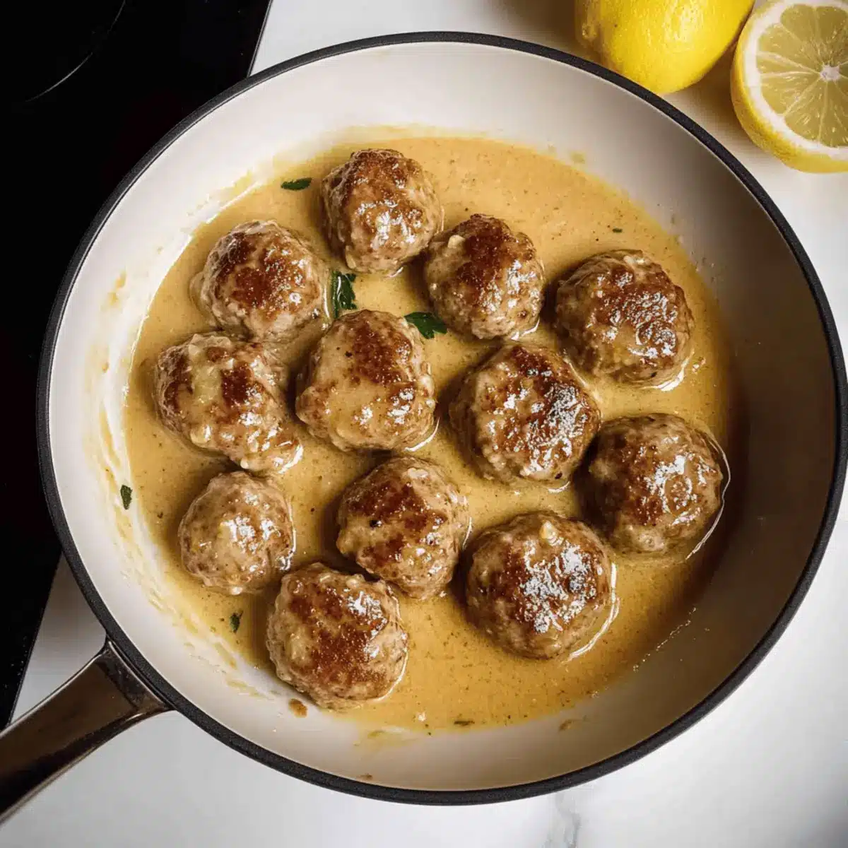 Meatballs In Lemon Sauce (Greek Keftedes)