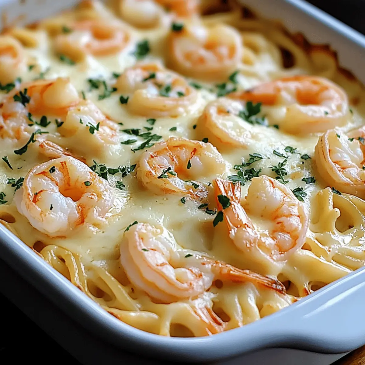 Shrimp Scampi Pasta Bake