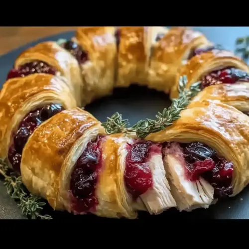 Turkey Cranberry Crescent Ring