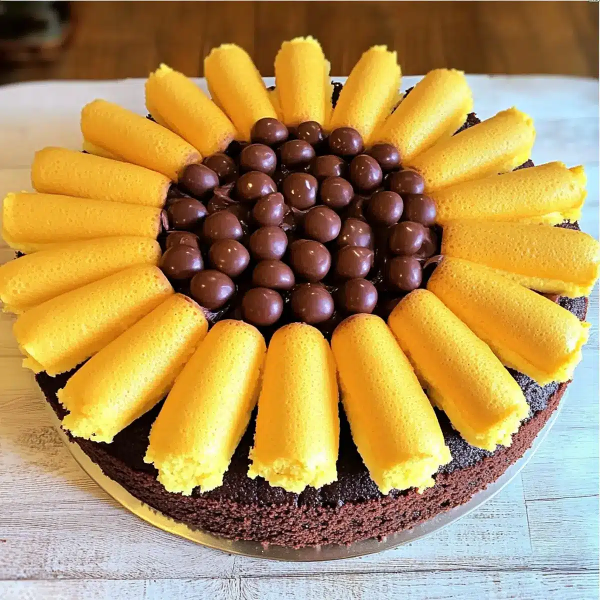 Sunflower Twinkie Cake
