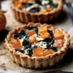 Pumpkin, Spinach & Gorgonzola Mini Tarts