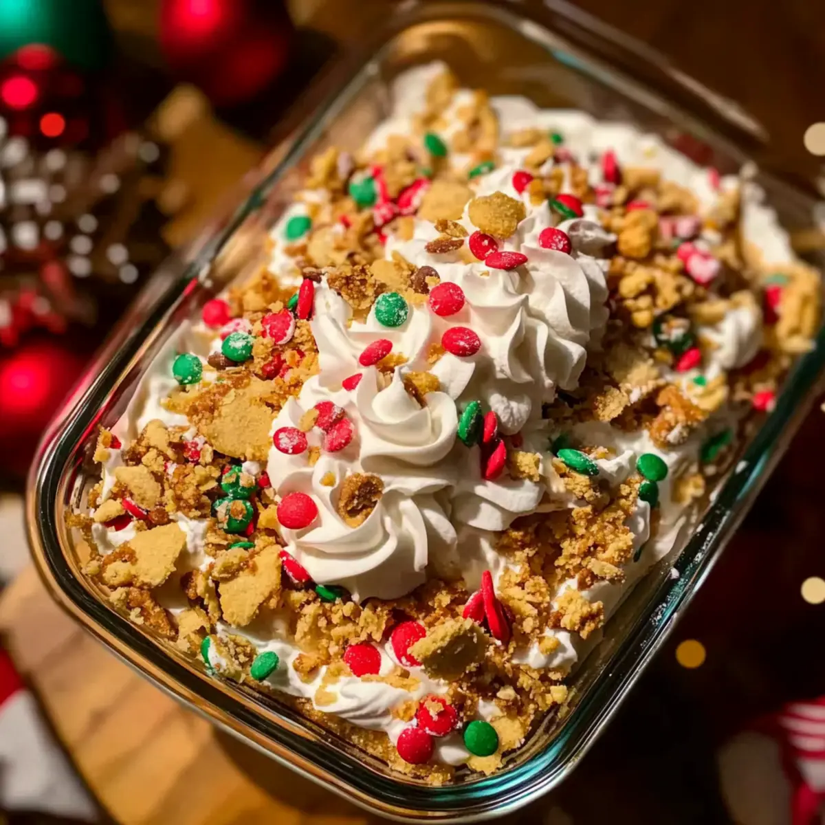 Christmas Cookie Lasagna