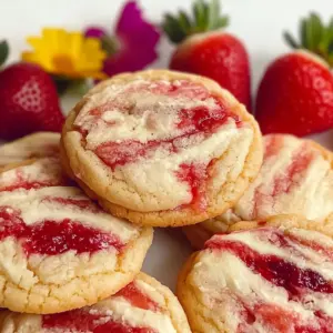 Strawberry Cheesecake Cookies