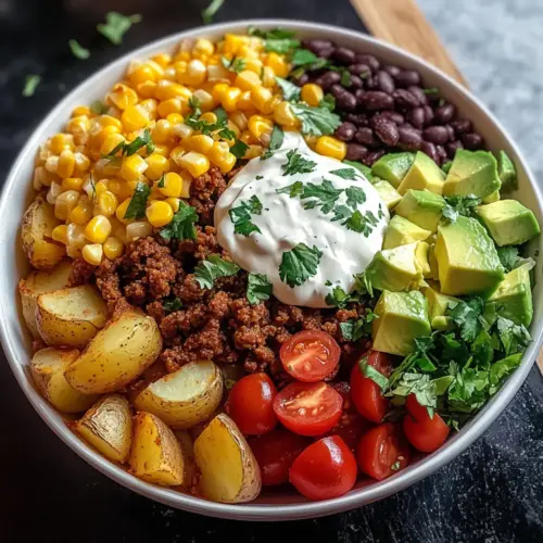 Loaded Potato Taco Bowl