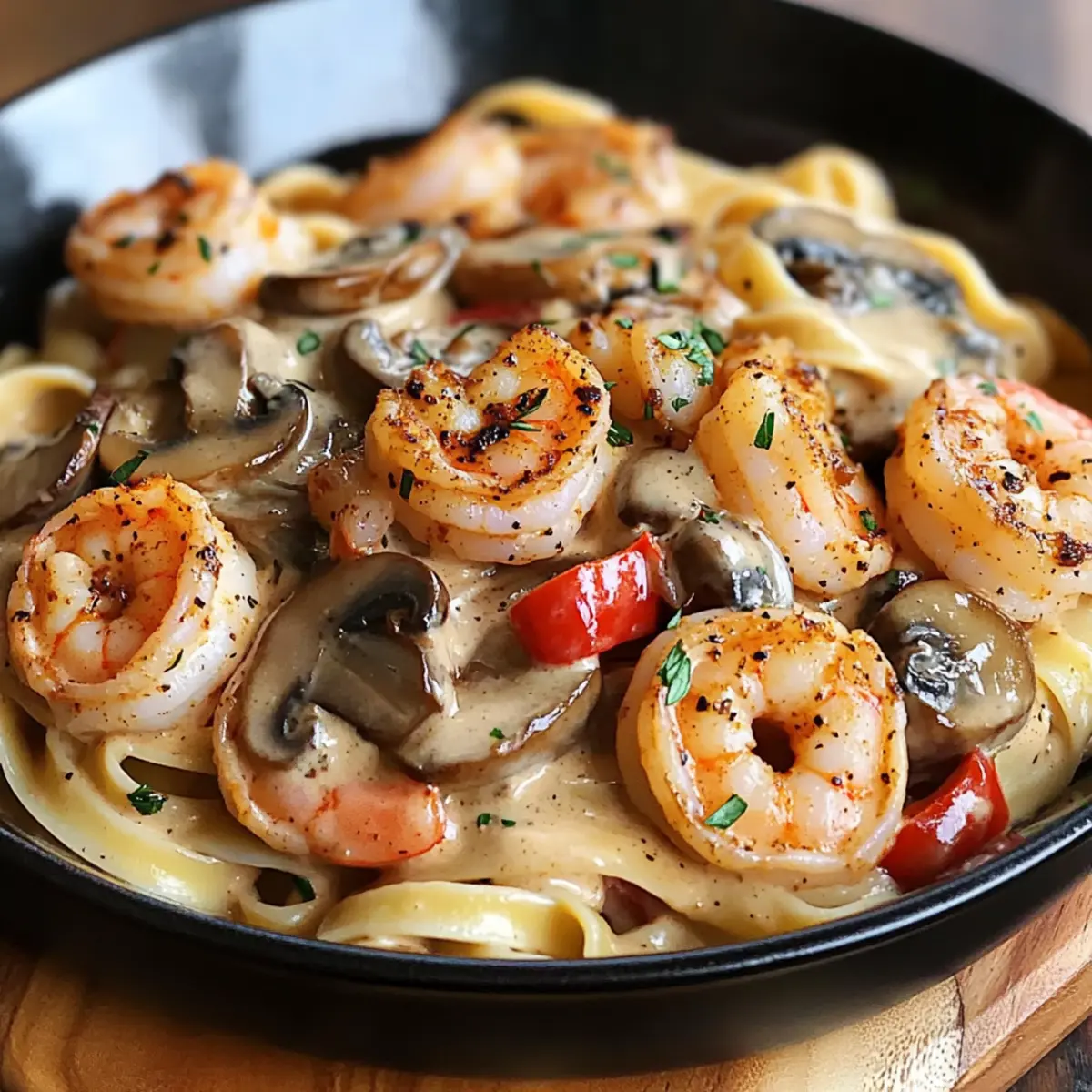 Blackened Shrimp Stroganoff