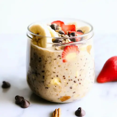 Banana Split Overnight Oats