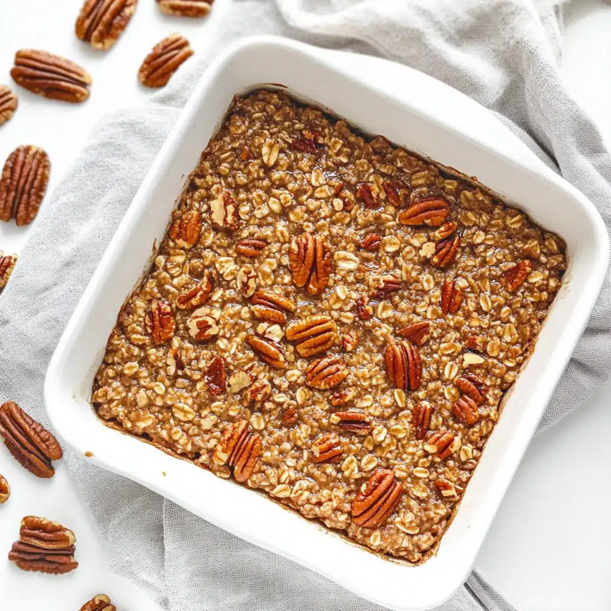 Pecan Pie Baked Oatmeal