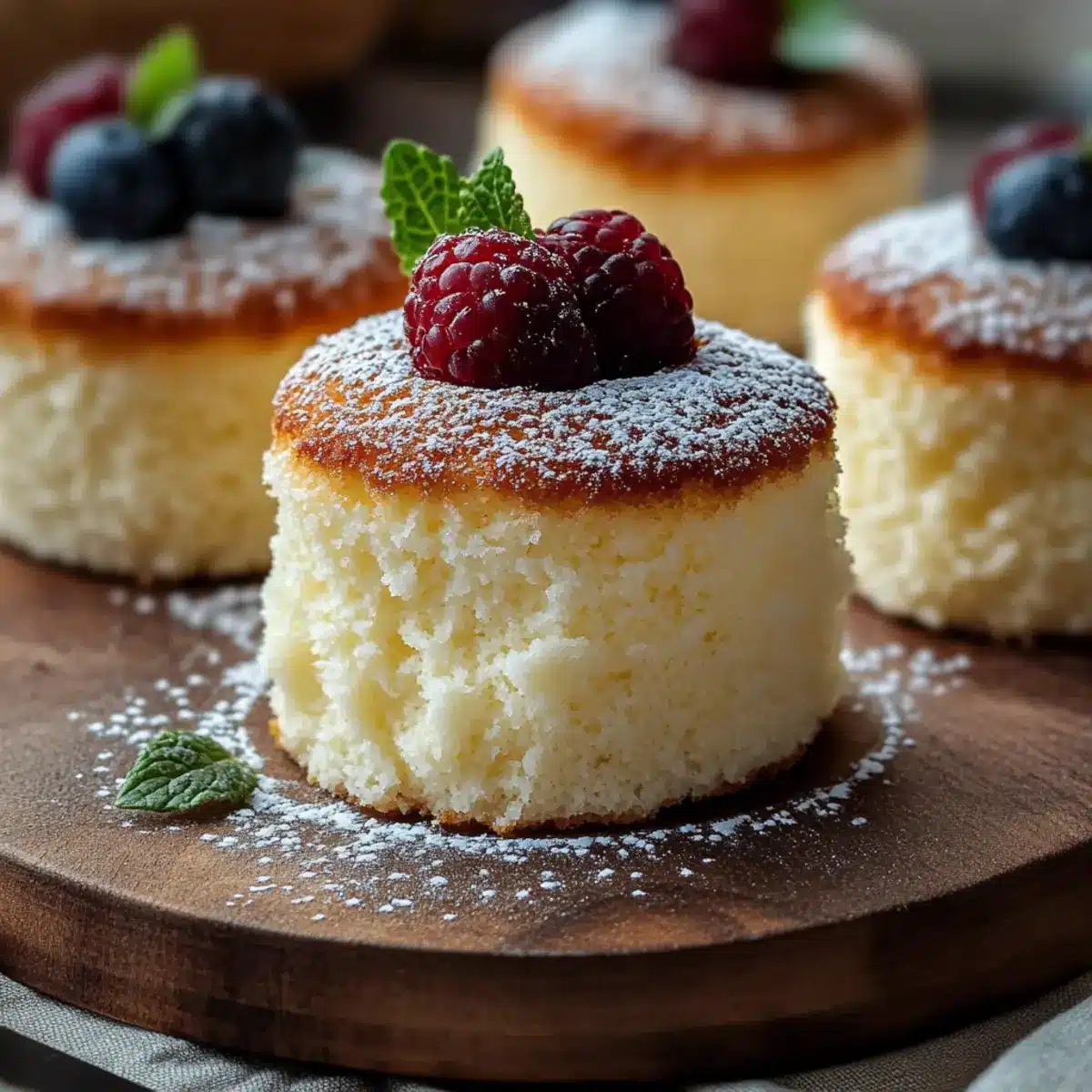 Fluffy Japanese Cotton Cheesecake Cupcakes