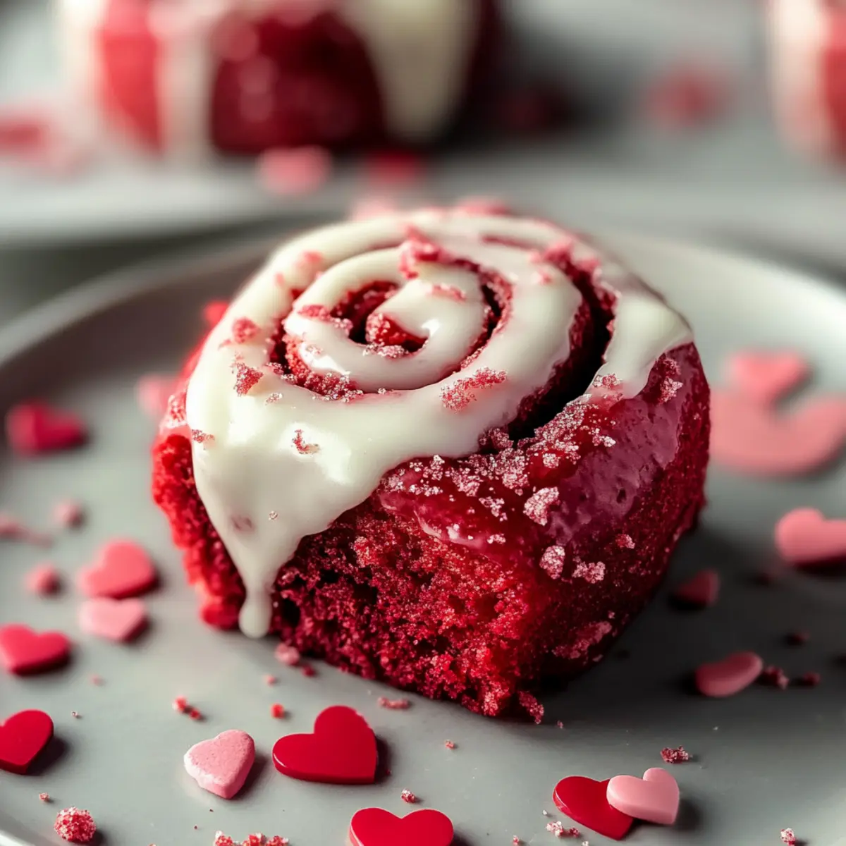 Red Velvet Valentine’s Day Cinnamon Rolls