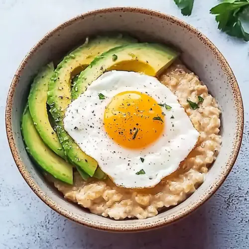 Simple Savory Avocado Oatmeal