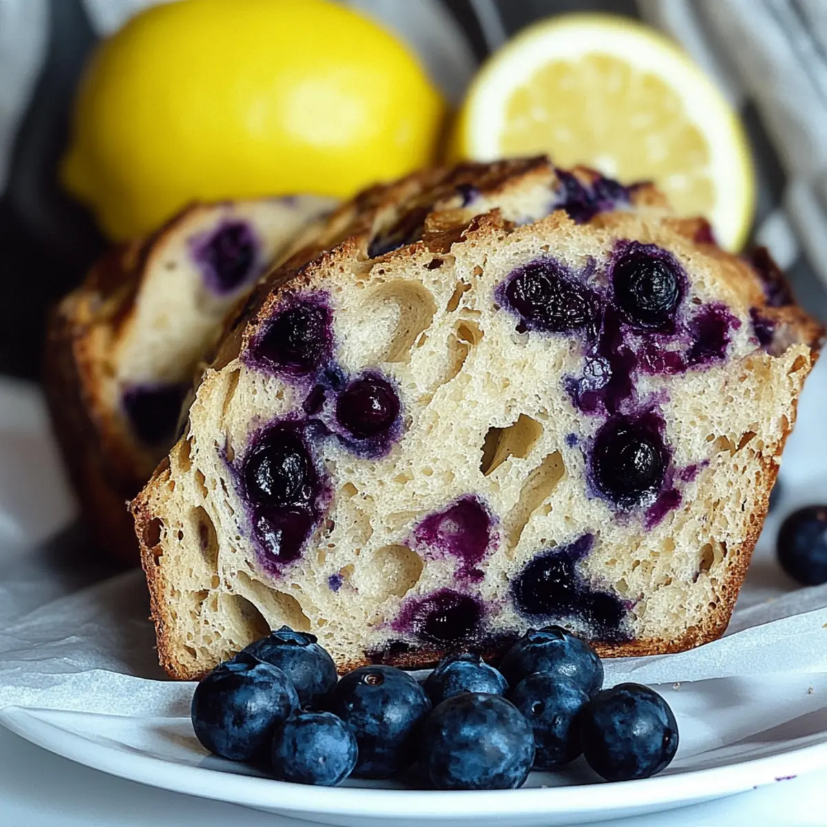 Lemon Blueberry Sourdough Bread
