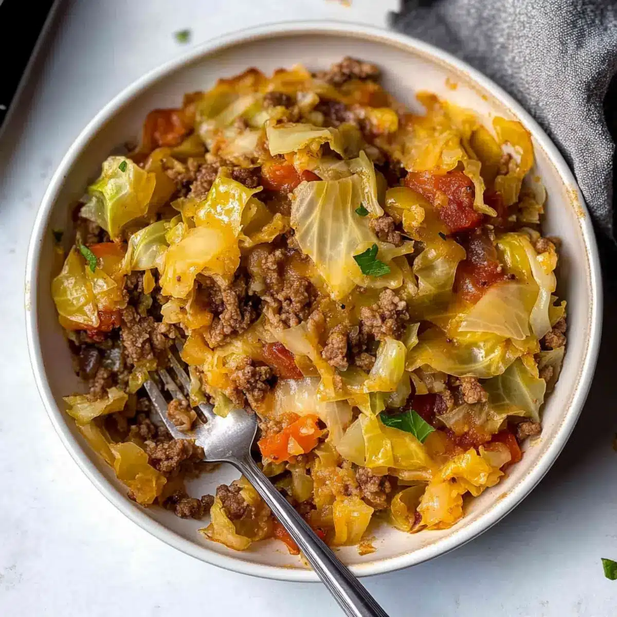 Low Carb Unstuffed Cabbage Casserole