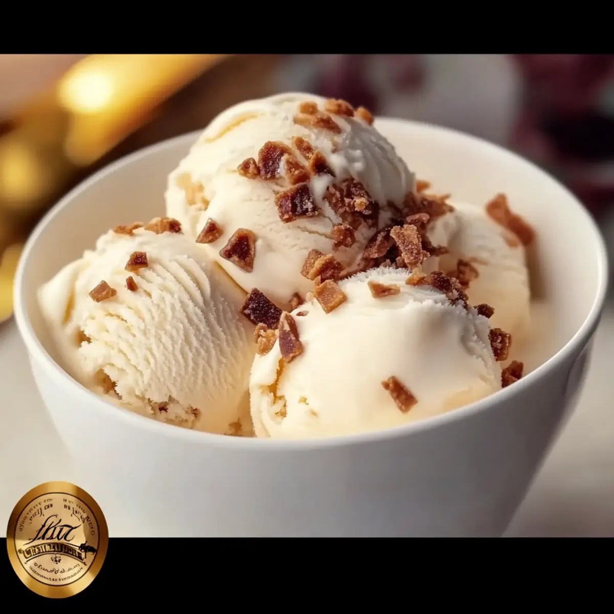 No Churn Crème Brûlée Ice Cream