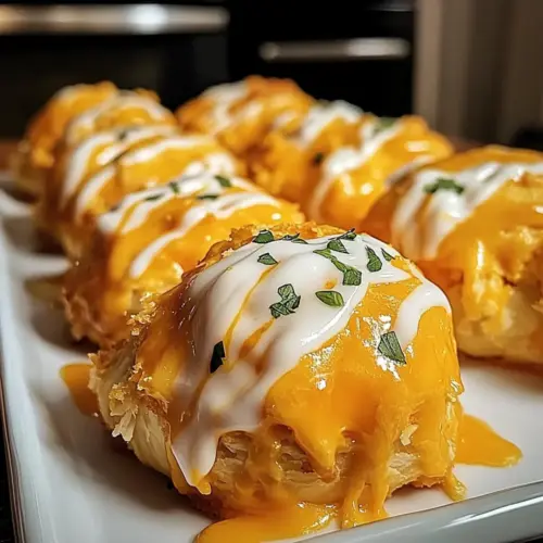 Cheesy Buffalo Ranch Chicken Bombs