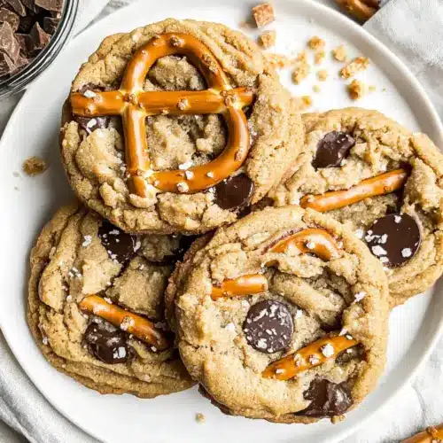 Peanut Butter Pretzel Cookies