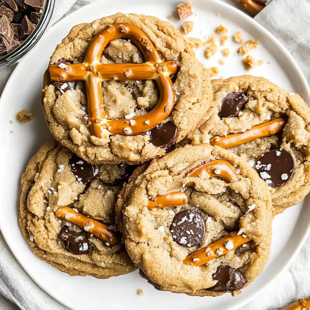 Peanut Butter Pretzel Cookies