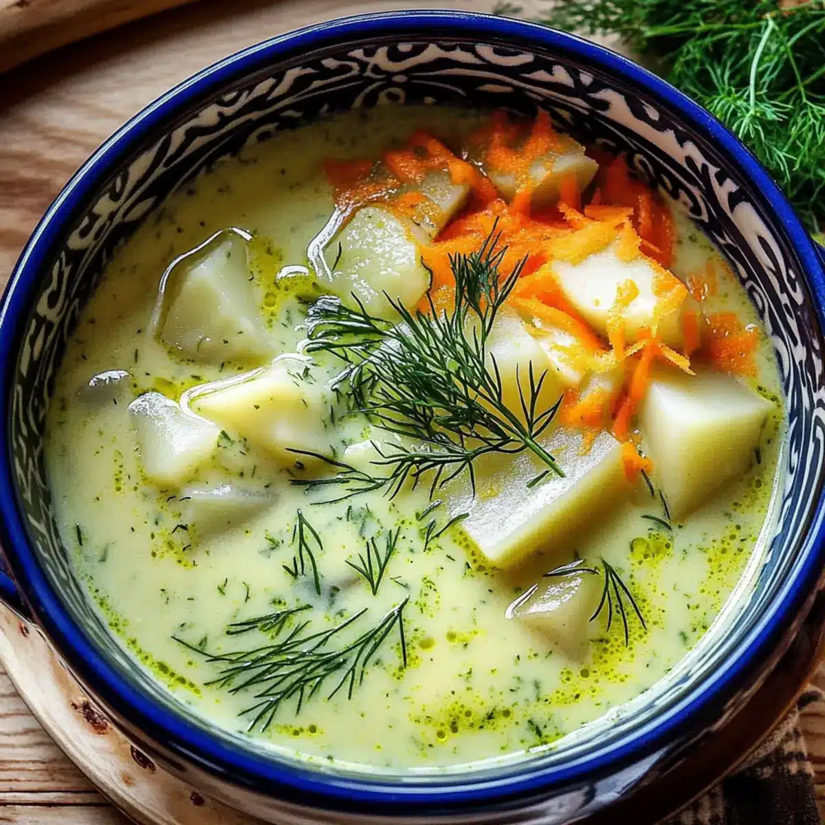 Creamy Potato & Dill Soup