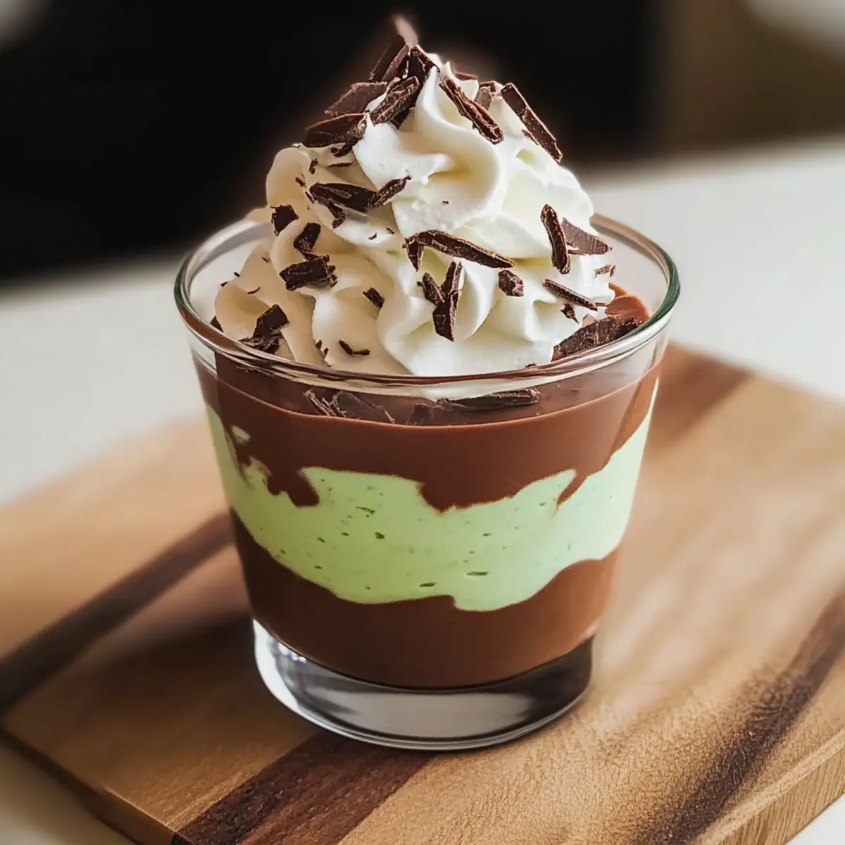 Shamrock Shake Pudding Cups