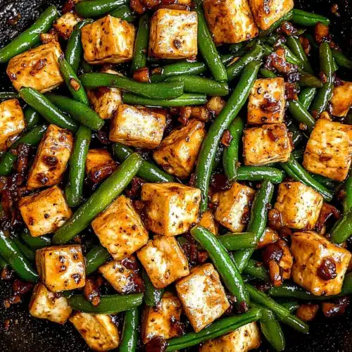 Black Pepper Tofu & Green Beans