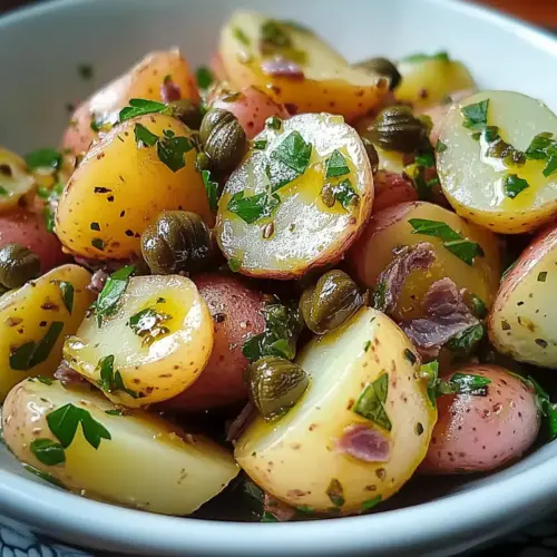 Anchovy Caper Potato Salad
