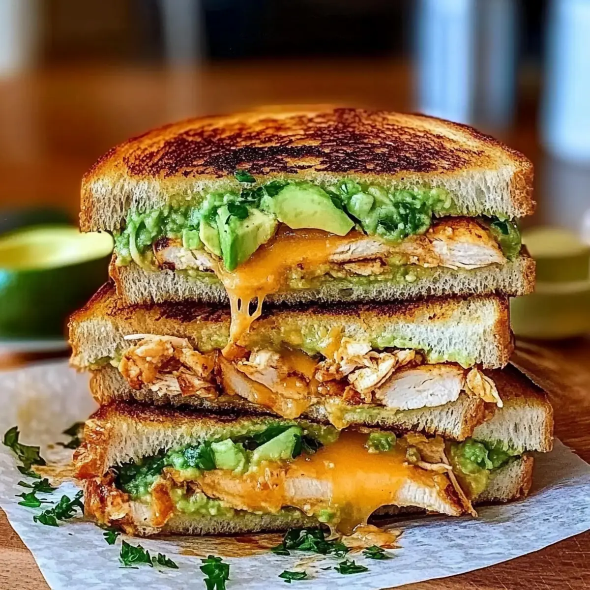 Chicken Avocado Melt Sandwich