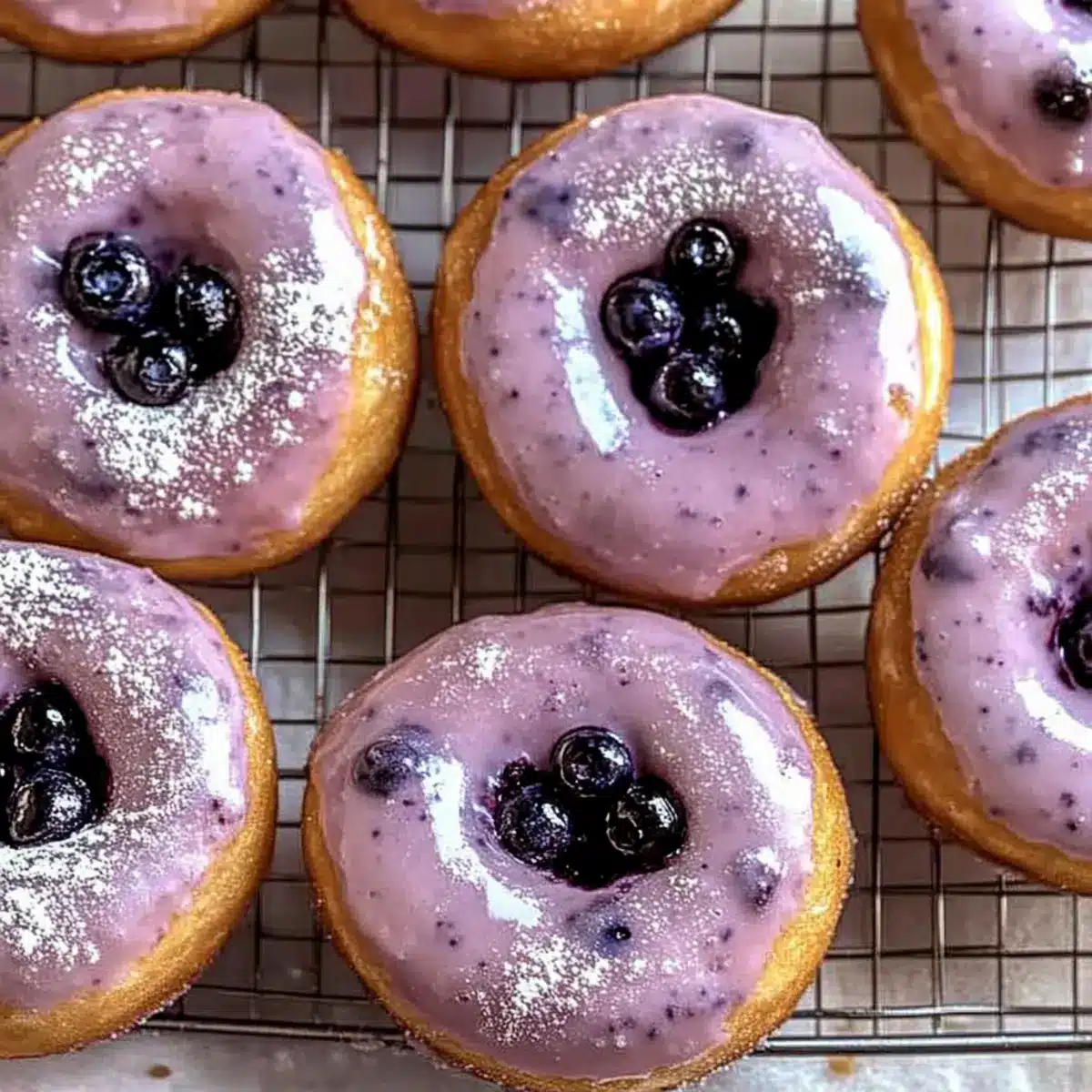 Baked Blueberry Donuts