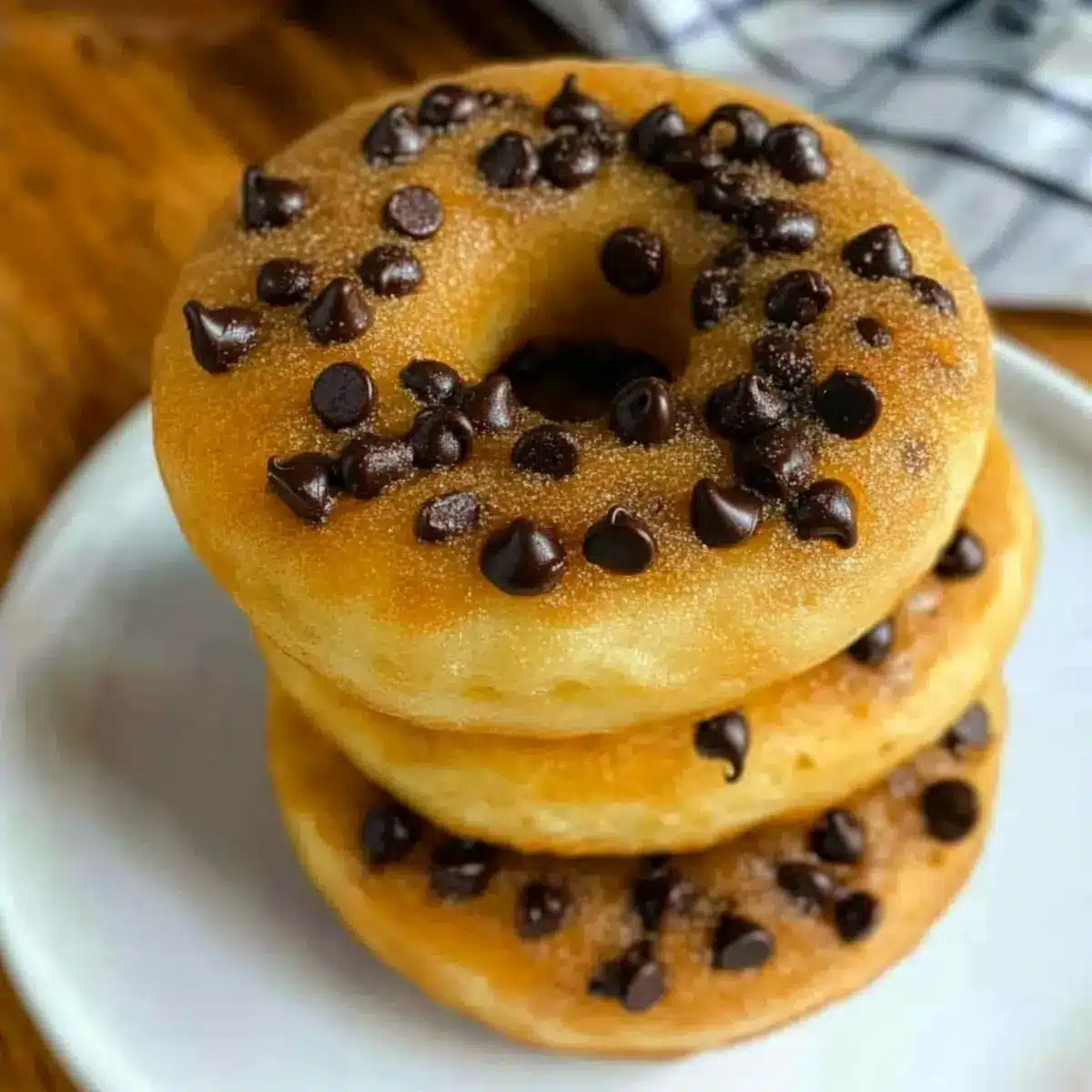 Chocolate Chip Pancake Donuts
