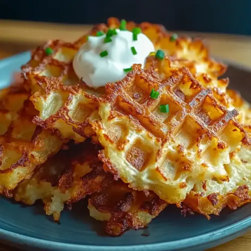 Crispy Waffle Maker Hash Browns