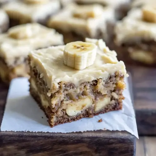 Banana Bread Brownies with Brown Butter Frosting