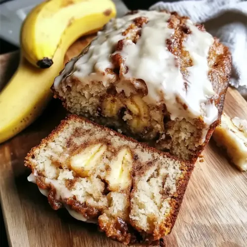 Cinnamon Roll Banana Bread