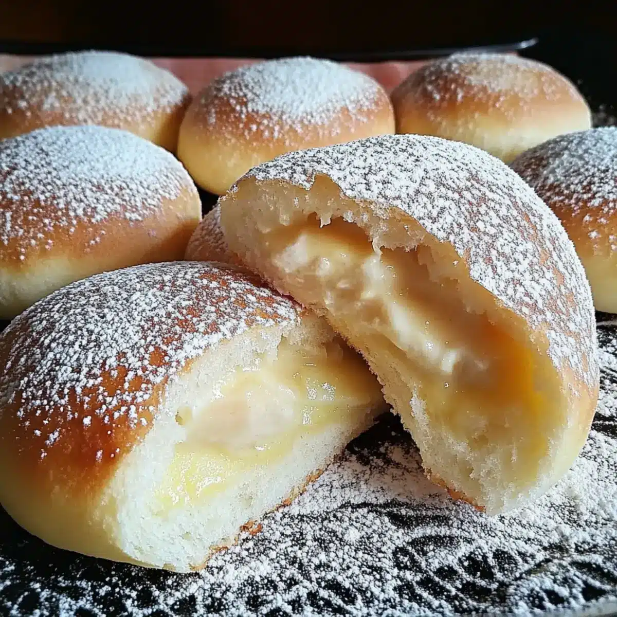Stovetop Custard Cream Buns