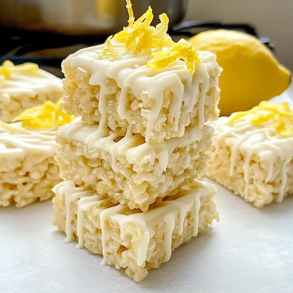 Lemon Rice Krispy Treats