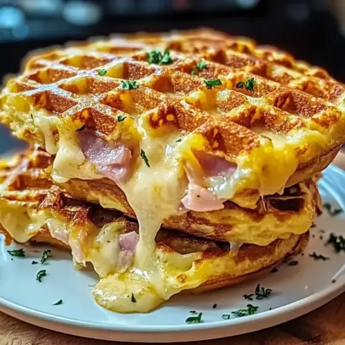 Ham and Cheese Chaffles